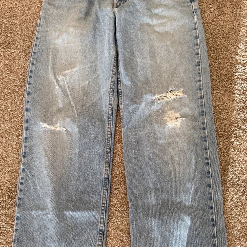 Levi's 550 Relaxed Fit Jeans Mens 34x31 Light Wash Vintage Y2K Distressed Denim